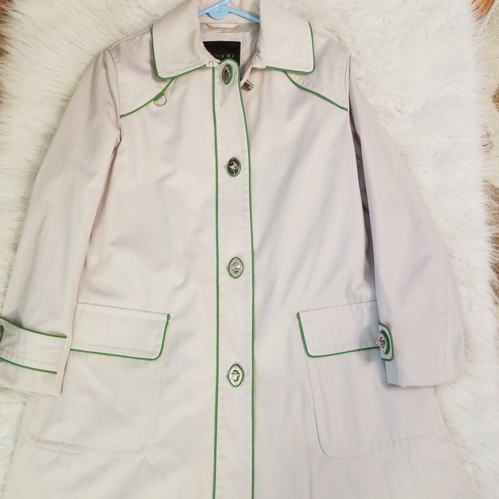 Ladies Tally-Ho Off White Lined Coat Size M